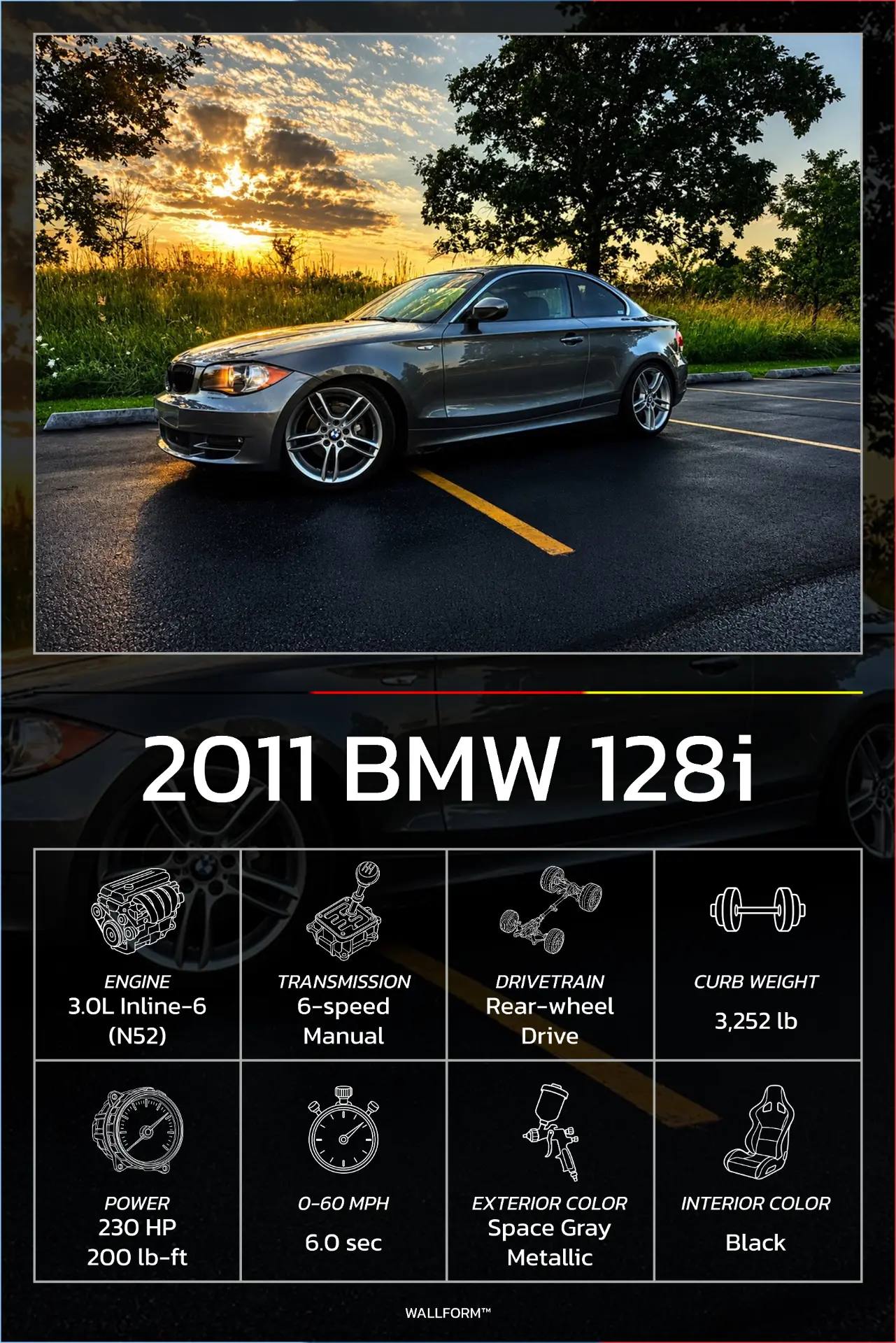 2011 BMW 128i — Space Gray Metallic